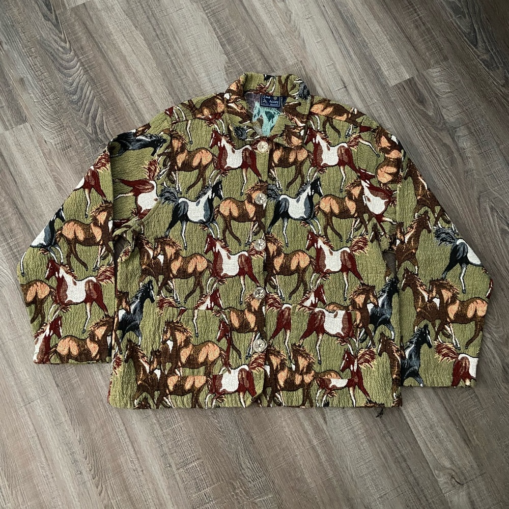 Jane Ashley Horse Tapestry Coat